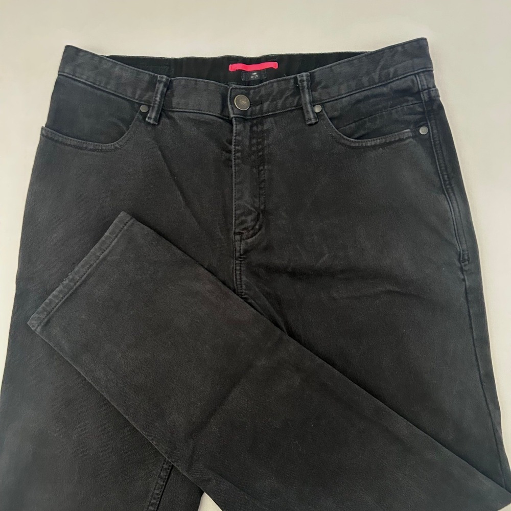 Rapha Premium Denim Jeans Mens 34 Black Slim Fit Stretch Cycling Commuter